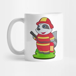 Racoon Firefighter Fire extinguisher Fire department Mug